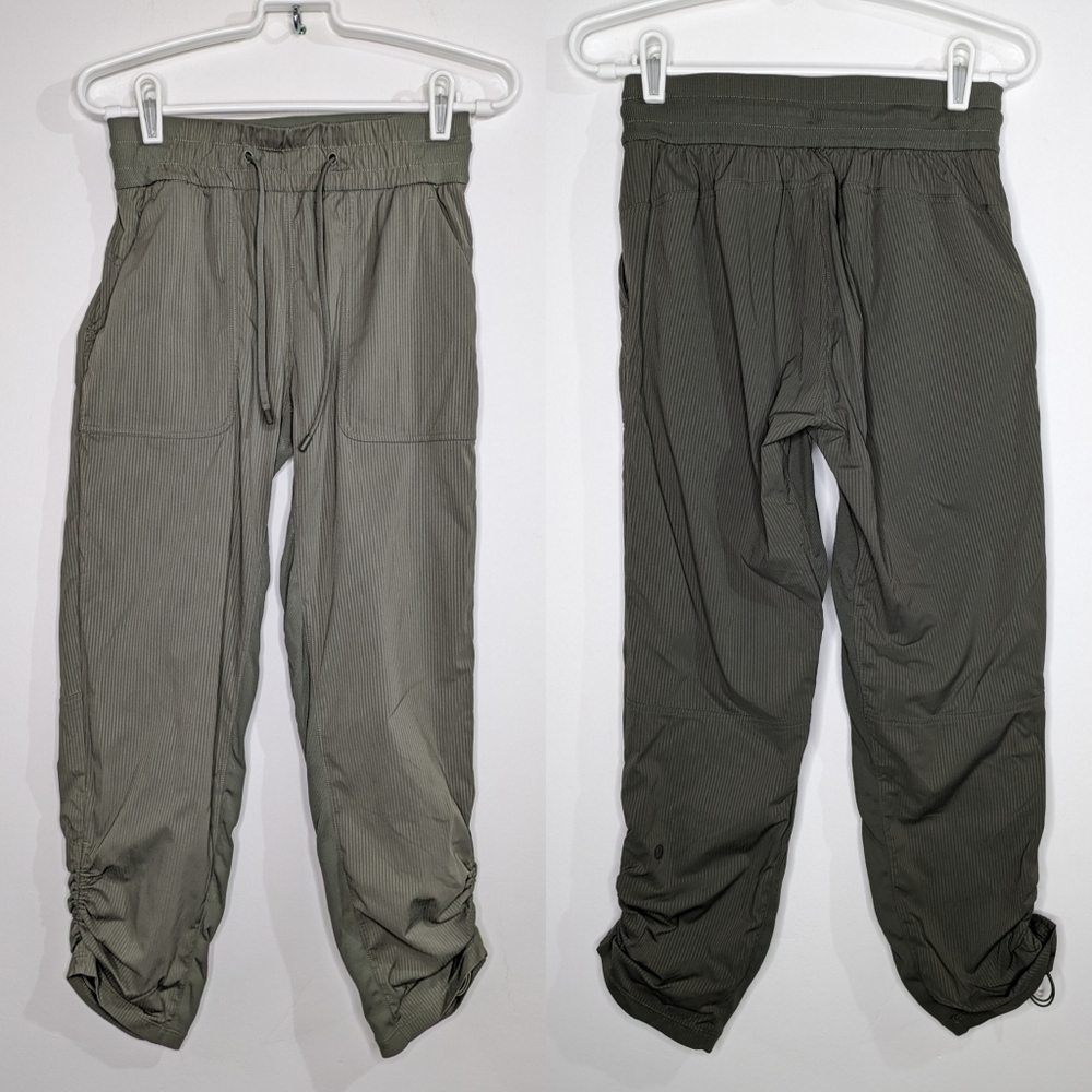 lululemon athletica Olive Green Drawstring Jogger Leggings